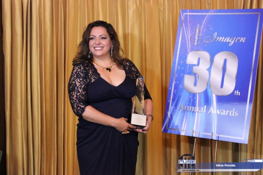 Liz Imperio with the Creative Achievement Award